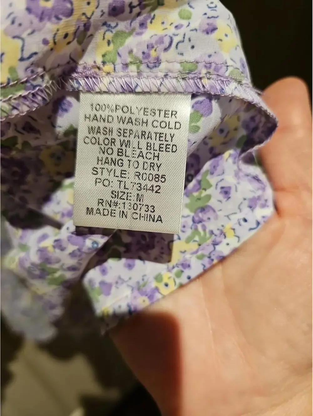Umgee Tiered Floral Dress With Tie Back Size M. NWT - Picture 8 of 10